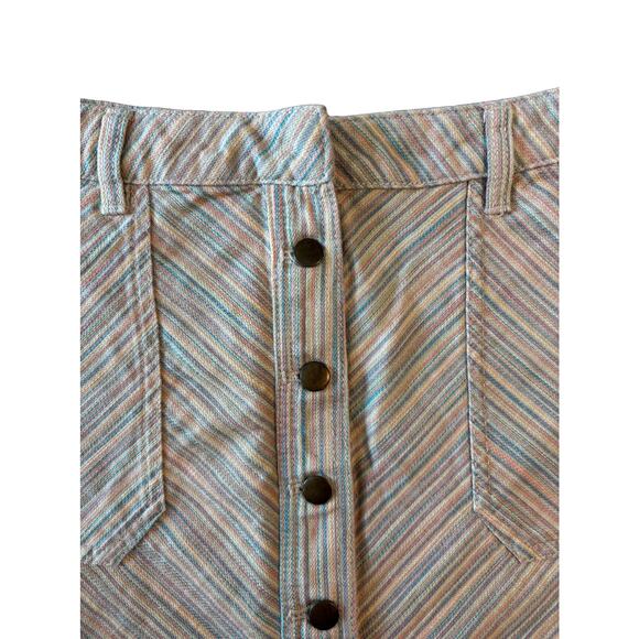 Anthropologie - Pilcro Pastel Striped Skirt | Women’a Size 2 | Mini A-line Cut - Picture 4 of 9